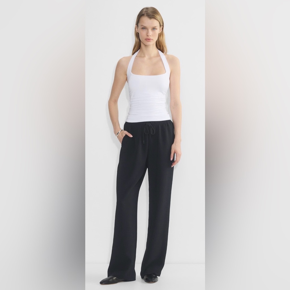 Aritzia Thesis Pants Black Crepette Small Short